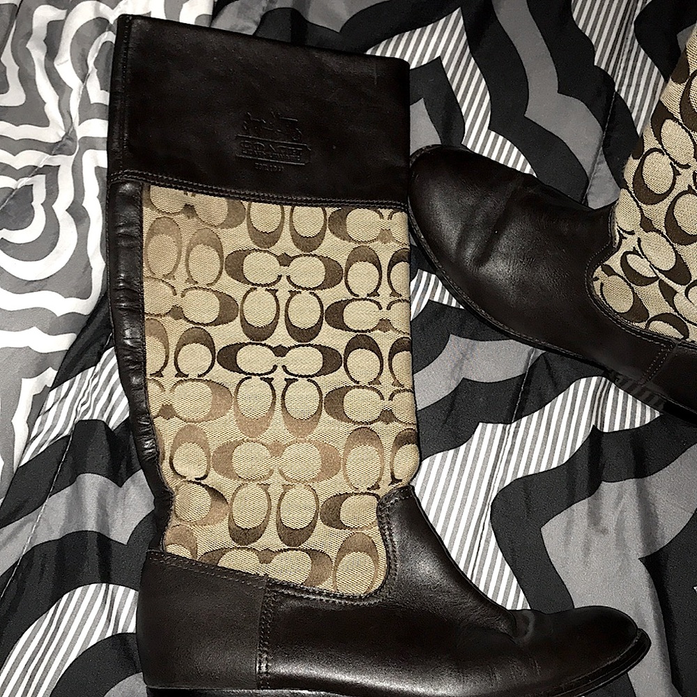 Coach Chrissi riding boots 6 1/2 - Picture 2 of 3